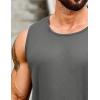 COOFANDY Men’s 3 Pack Workout Tank Tops Gym Sleeveless Shirts V Neck Bodybuilding Muscle Tee Shirt(Black/Dark Grey)