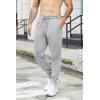 COOFANDY Men’s Athletic Joggers Casual Gym Sweatpants Workout Running Track Pants with Pockets(2 Pack: Black/Light Grey)