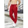 COOFANDY Men’s Athletic Joggers Casual Gym Sweatpants Workout Running Track Pants with Pockets(Dark Red)