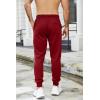 COOFANDY Men’s Athletic Joggers Casual Gym Sweatpants Workout Running Track Pants with Pockets(Wine Red)