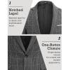 COOFANDY Men’s Blazer Casual Sport Coats Slim Fit One Button Suit Jacket Lightweight Sports Jacket(Small Plaid – Black)