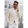 COOFANDY Men’s Blazer Casual Suit Jacket Slim Fit One Button Sport Coats Lightweight Sports Jacket(Beige)