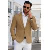 COOFANDY Men’s Blazer Casual Suit Jacket Slim Fit One Button Sport Coats Lightweight Sports Jacket(Brown)