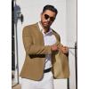 COOFANDY Men’s Blazer Casual Suit Jacket Slim Fit One Button Sport Coats Lightweight Sports Jacket(Brown)