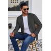 COOFANDY Men’s Blazer Casual Suit Jacket Slim Fit One Button Sport Coats Lightweight Sports Jacket(Dark Grey)
