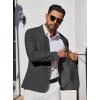 COOFANDY Men’s Blazer Casual Suit Jacket Slim Fit One Button Sport Coats Lightweight Sports Jacket(Dark Grey)