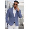 COOFANDY Men’s Blazer Casual Suit Jacket Slim Fit One Button Sport Coats Lightweight Sports Jacket(Grey Blue)