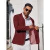 COOFANDY Men’s Blazer Casual Suit Jacket Slim Fit One Button Sport Coats Lightweight Sports Jacket(Wine Red)