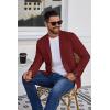COOFANDY Men’s Blazer Casual Suit Jacket Slim Fit One Button Sport Coats Lightweight Sports Jacket(Wine Red)