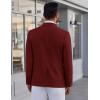COOFANDY Men’s Blazer Casual Suit Jacket Slim Fit One Button Sport Coats Lightweight Sports Jacket(Wine Red)