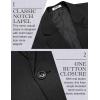 COOFANDY Men’s Casual Blazer Slim Fit Lightweight Sport Coat One Button Suit Jacket(Black)
