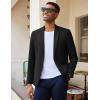 COOFANDY Men’s Casual Blazer Slim Fit Lightweight Sport Coat One Button Suit Jacket(Black)