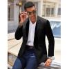 COOFANDY Men’s Casual Blazer Slim Fit Lightweight Sport Coat One Button Suit Jacket(Black)