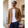 COOFANDY Men’s Casual Blazer Slim Fit Lightweight Sport Coat One Button Suit Jacket(Brown)