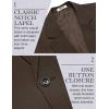 COOFANDY Men’s Casual Blazer Slim Fit Lightweight Sport Coat One Button Suit Jacket(Dark Brown)
