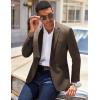 COOFANDY Men’s Casual Blazer Slim Fit Lightweight Sport Coat One Button Suit Jacket(Dark Brown)