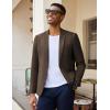 COOFANDY Men’s Casual Blazer Slim Fit Lightweight Sport Coat One Button Suit Jacket(Dark Brown)