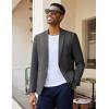 COOFANDY Men’s Casual Blazer Slim Fit Lightweight Sport Coat One Button Suit Jacket(Dark Gray)