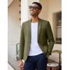 COOFANDY Men’s Casual Blazer Slim Fit Lightweight Sport Coat One Button Suit Jacket(Dark Green)