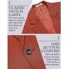 COOFANDY Men’s Casual Blazer Slim Fit Lightweight Sport Coat One Button Suit Jacket(Dark Red)