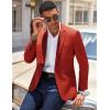 COOFANDY Men’s Casual Blazer Slim Fit Lightweight Sport Coat One Button Suit Jacket(Dark Red)