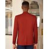 COOFANDY Men’s Casual Blazer Slim Fit Lightweight Sport Coat One Button Suit Jacket(Dark Red)