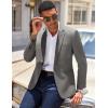 COOFANDY Men’s Casual Blazer Slim Fit Lightweight Sport Coat One Button Suit Jacket(Gray)