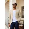 COOFANDY Men’s Casual Blazer Slim Fit Lightweight Sport Coat One Button Suit Jacket(Light Beige)