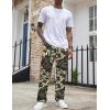 COOFANDY Men’s Casual Cargo Pants Cotton Drawstring Athletic Jogger Sweatpants(Khaki Camo)