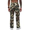 COOFANDY Men’s Casual Cargo Pants Cotton Drawstring Athletic Jogger Sweatpants(Khaki Camo)