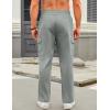 COOFANDY Mens Casual Cargo Pants Relaxed Fit Outdoor Hiking Pants Cotton Drawstring Sweatpants with Pockets(Light Grey)