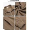COOFANDY Men’s Casual Corduroy Jacket Lightweight Zip Up Vintage Jacket Collared Bomber Jacket(A-khaki)
