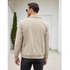 COOFANDY Men’s Casual Corduroy Jacket Lightweight Zip Up Vintage Jacket Collared Bomber Jacket(Khaki)
