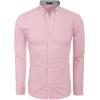 COOFANDY Men’s Casual Dress Shirt Long Sleeve Casual Shirt for Men Button Down Office Shirt(Pink)