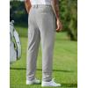 COOFANDY Mens Casual Dress Work Pants Quick Dry Golf Fashion Pants with Pockets 36W32L, Light Grey