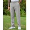 COOFANDY Mens Casual Dress Work Pants Quick Dry Golf Fashion Pants with Pockets 36W32L, Light Grey