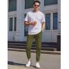 COOFANDY Mens Casual Joggers Pants Cotton Chino Cargo Sweatpants Hiking Outdoor Track Drawstring Pants(Army Green)
