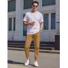 COOFANDY Mens Casual Joggers Pants Cotton Chino Cargo Sweatpants Hiking Outdoor Track Drawstring Pants(Brown-3)