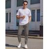 COOFANDY Mens Casual Joggers Pants Cotton Chino Cargo Sweatpants Hiking Outdoor Track Drawstring Pants(Drak Grey)