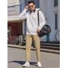 COOFANDY Mens Casual Joggers Pants Cotton Chino Cargo Sweatpants Hiking Outdoor Track Drawstring Pants(Khaki)