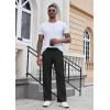 COOFANDY Men’s Casual Knit Pants Elastic Waist Drawstring Lounge Pants Open Bottom Sweatpants Joggers with Pockets