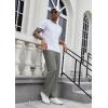 COOFANDY Men’s Casual Knit Pants Elastic Waist Drawstring Lounge Pants Open Bottom Sweatpants Joggers with Pockets
