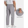 COOFANDY Men’s Casual Pants Classic Fit Flat Front Pants Lightweight Elastic Waist Golf Trousers with Pockets(Grey)