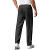 COOFANDY Men’s Casual Pants Classic Fit Straight Legs Flat Front Twill Pants(Black)