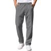 COOFANDY Men’s Casual Pants Classic Fit Straight Legs Flat Front Twill Pants(Grey)