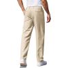 COOFANDY Men’s Casual Pants Classic Fit Straight Legs Flat Front Twill Pants(Light Khaki)