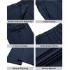 COOFANDY Men’s Casual Pants Lightweight Hiking Cargo Pants Stretch Outdoor Work Pant with Multi Pockets(Navy Blue)