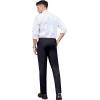 COOFANDY Men’s Classic Fit Dress Pants Flat Front Straight Formal Pants Wrinkle Free Expandable Waist Suit Pants(Black)