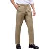 COOFANDY Men’s Classic Fit Dress Pants Flat Front Straight Formal Pants Wrinkle Free Expandable Waist Suit Pants(Khaki)