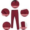 COOFANDY Men’s Classic Fit Dress Pants Flat Front Straight Formal Pants Wrinkle Free Expandable Waist Suit Pants(Wine Red)